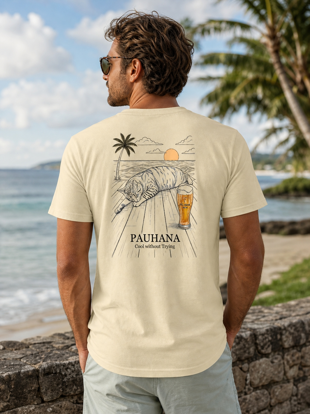 Pau Hana Triblend Graphic T-Shirt